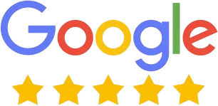 Five-star rating on Google